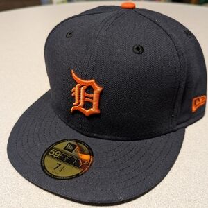 Detroit Tigers MLB New Era 59FIFTY 5950 Fitted Hat Cap Men's Size 7 3/4